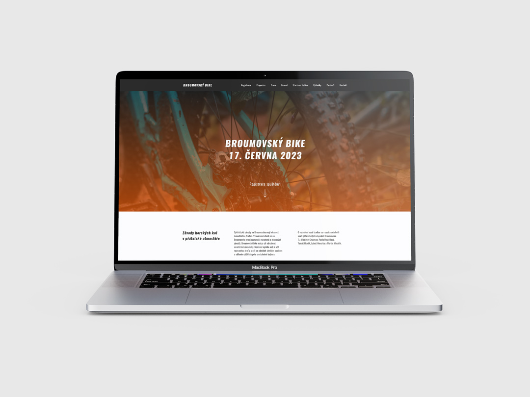 Event web — landing & registrace